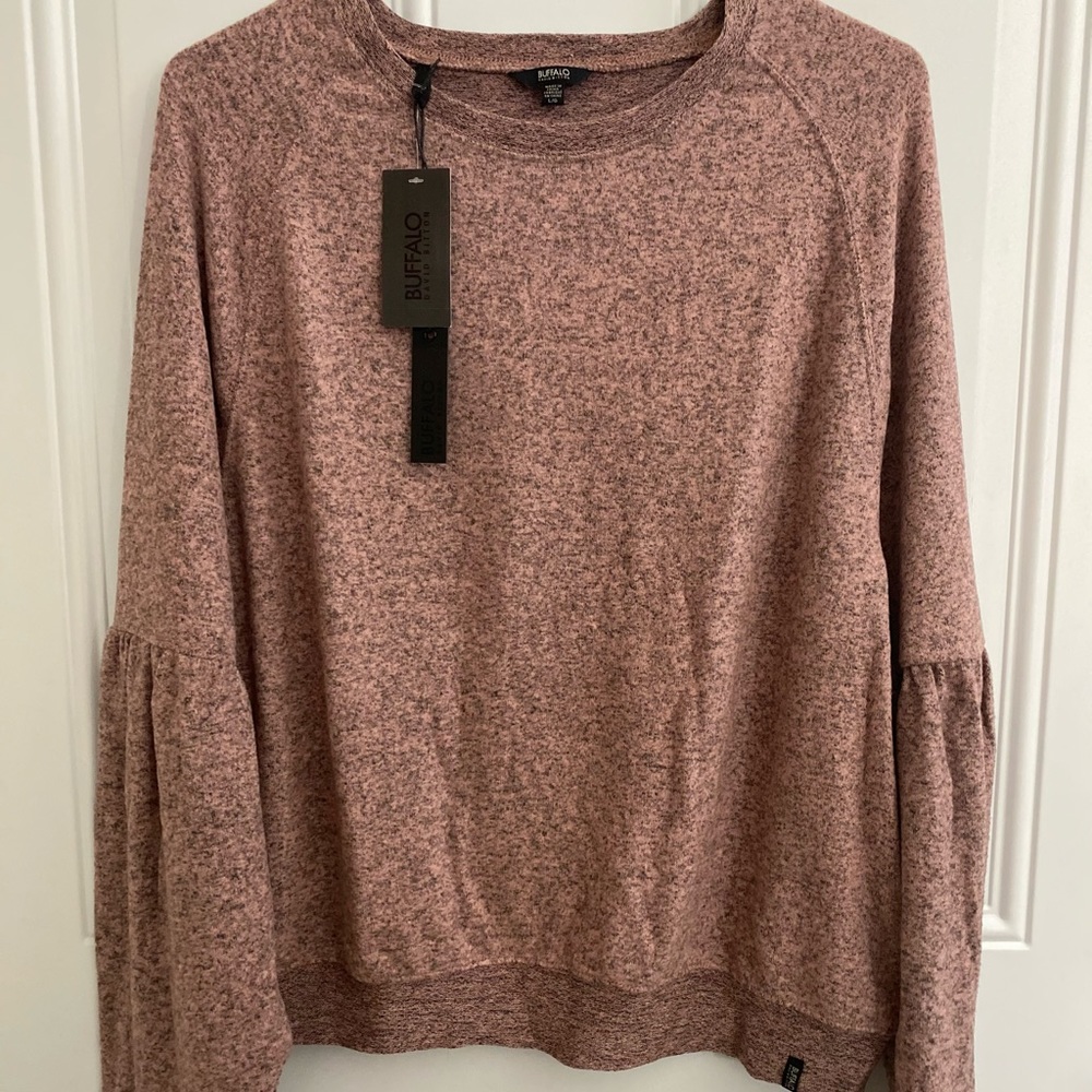 Buffalo David Bitton puff sleeve sweater, Large
